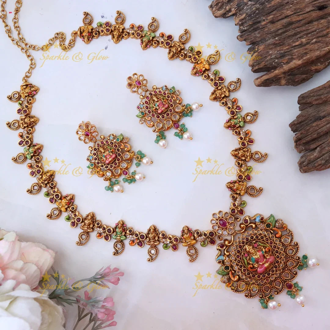 Exquisite Long Necklace for Festive & Wedding Glamour
