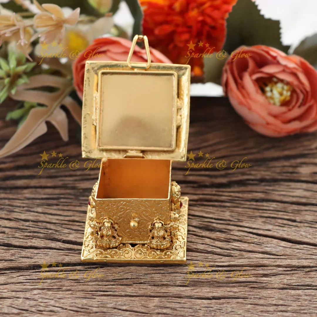 Stunning Gold Kumkum Box for Weddings & Festivities