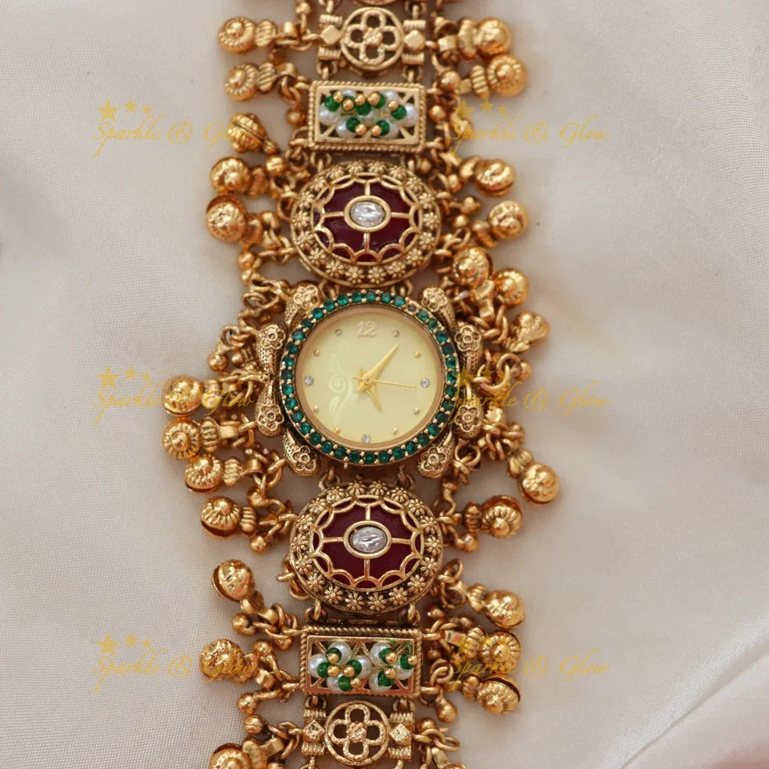 Premium Gold Watch Bracelet for Festive Glamour Preorder Takes 30 days