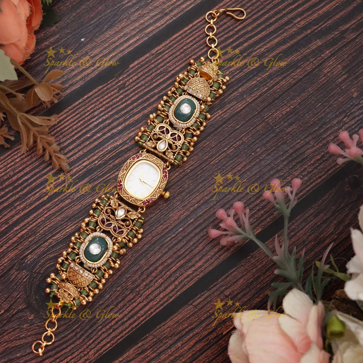 Antique Bridal Watch Bracelet - Timeless Elegance