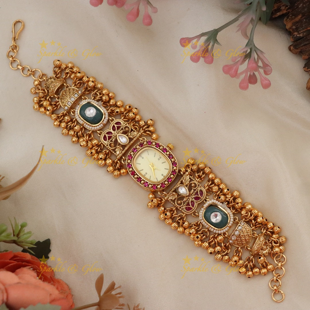 Antique Bridal Watch Bracelet - Timeless Elegance