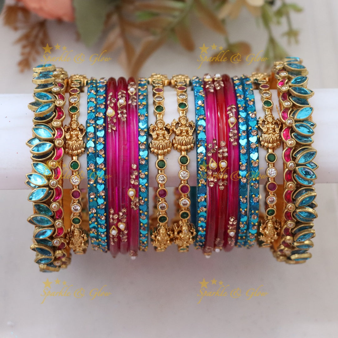 Exquisite Royal Lakshmi Bridal Bangle Set for Elegance