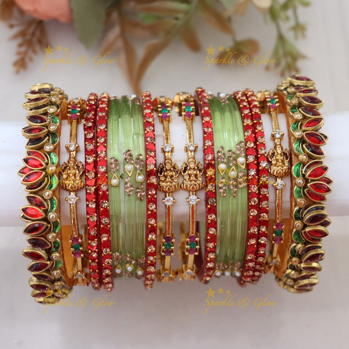 Exquisite Royal Lakshmi Bridal Bangle Set for Elegance