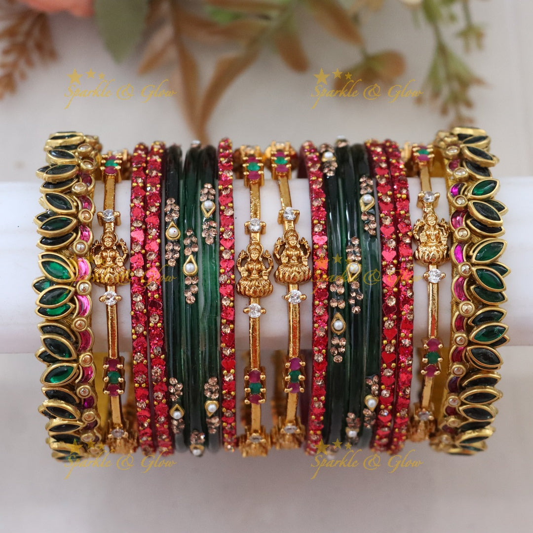 Exquisite Royal Lakshmi Bridal Bangle Set for Elegance
