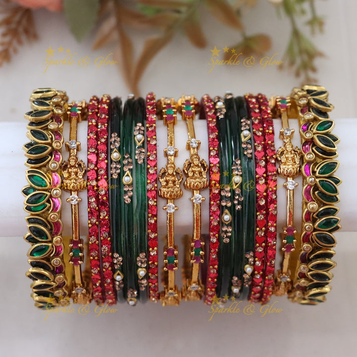 Exquisite Royal Lakshmi Bridal Bangle Set for Elegance
