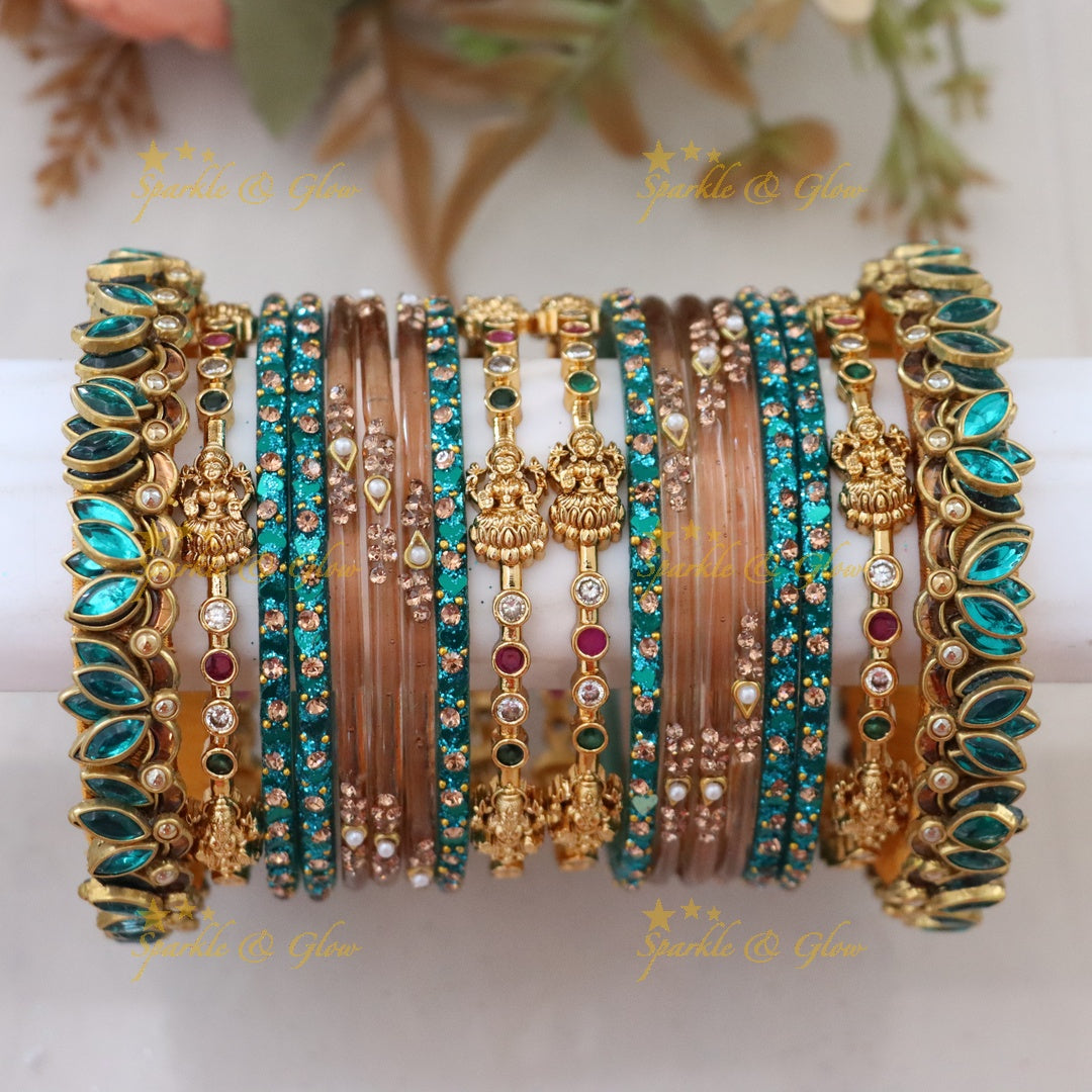 Exquisite Royal Lakshmi Bridal Bangle Set for Elegance
