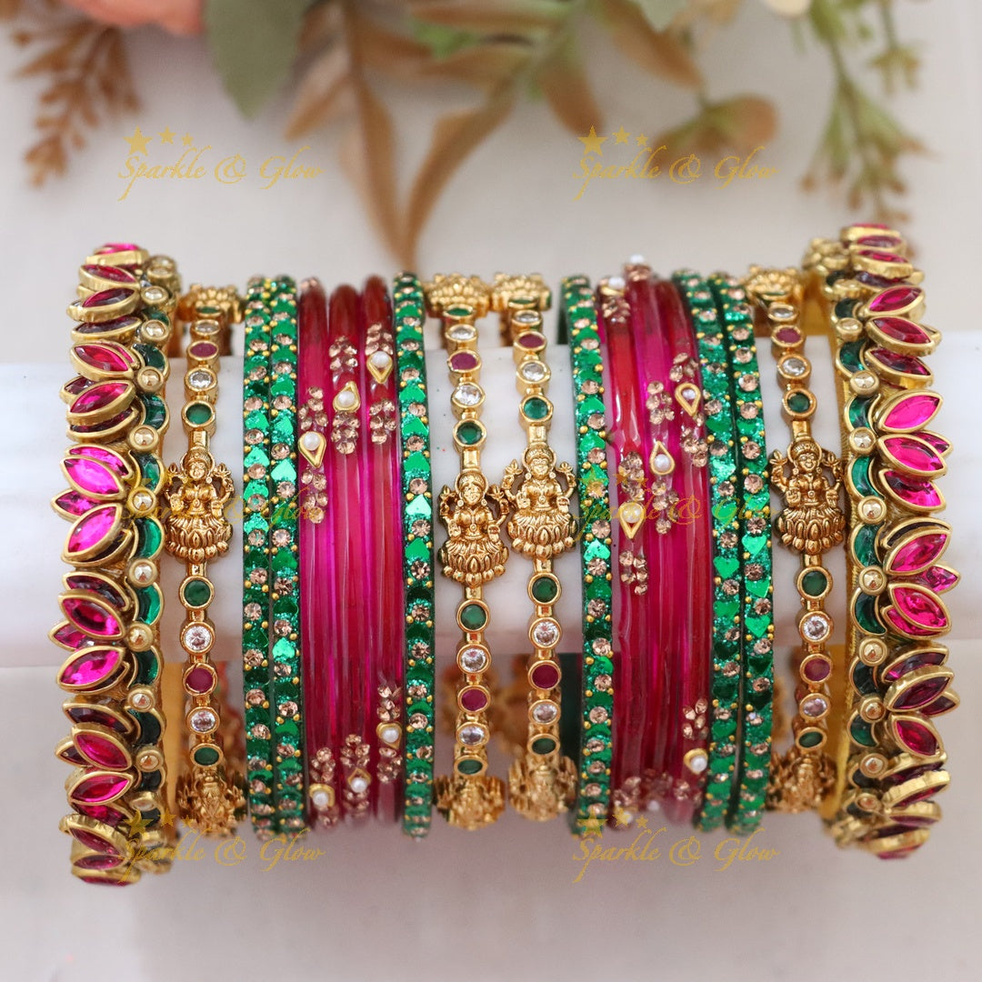 Exquisite Royal Lakshmi Bridal Bangle Set for Elegance