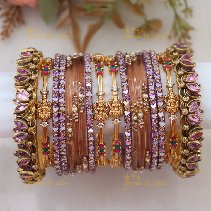 Exquisite Royal Lakshmi Bridal Bangle Set for Elegance