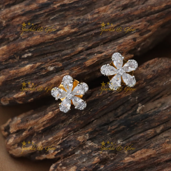 Elegant Gold Floral Short Necklace for Weddings