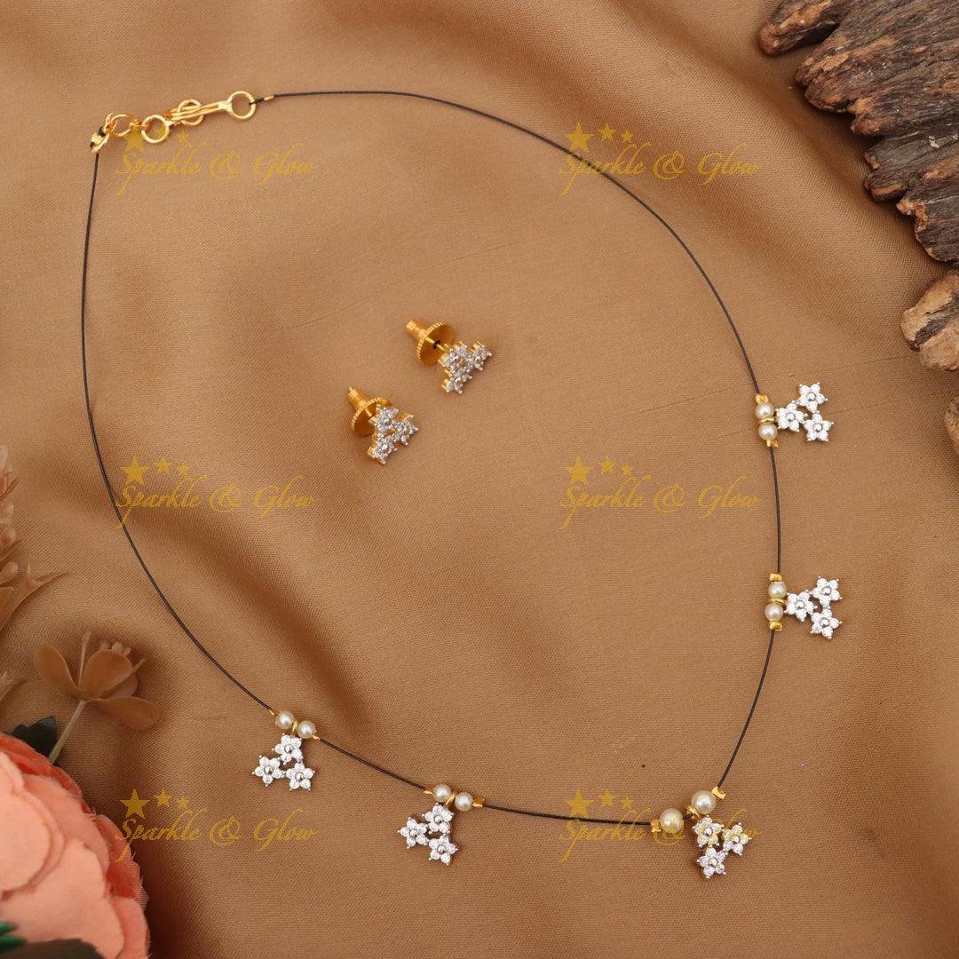 Elegant Floral Necklace for Festive Occasions
