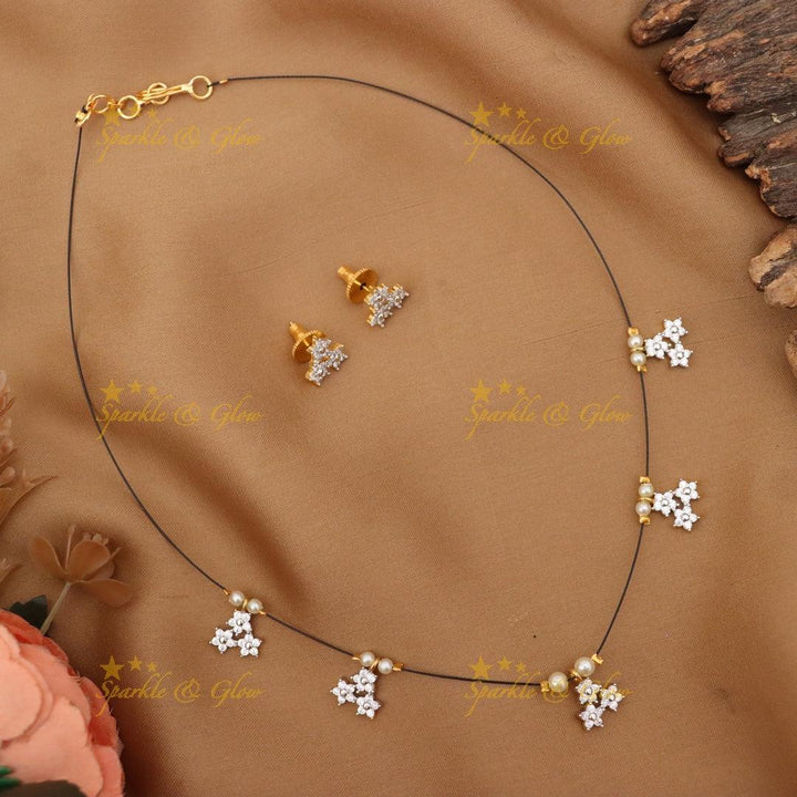Elegant Floral Necklace for Festive Occasions