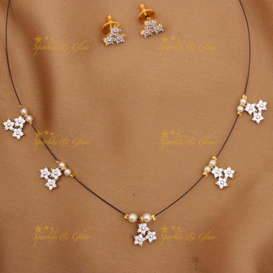 Elegant Floral Necklace for Festive Occasions