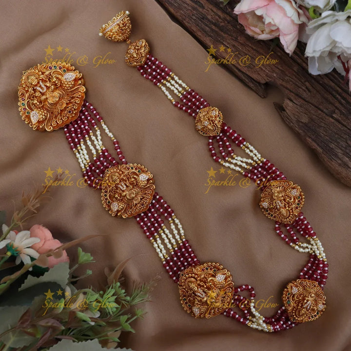 Exquisite Lakshmi Temple Hair Ornament for Festivities
