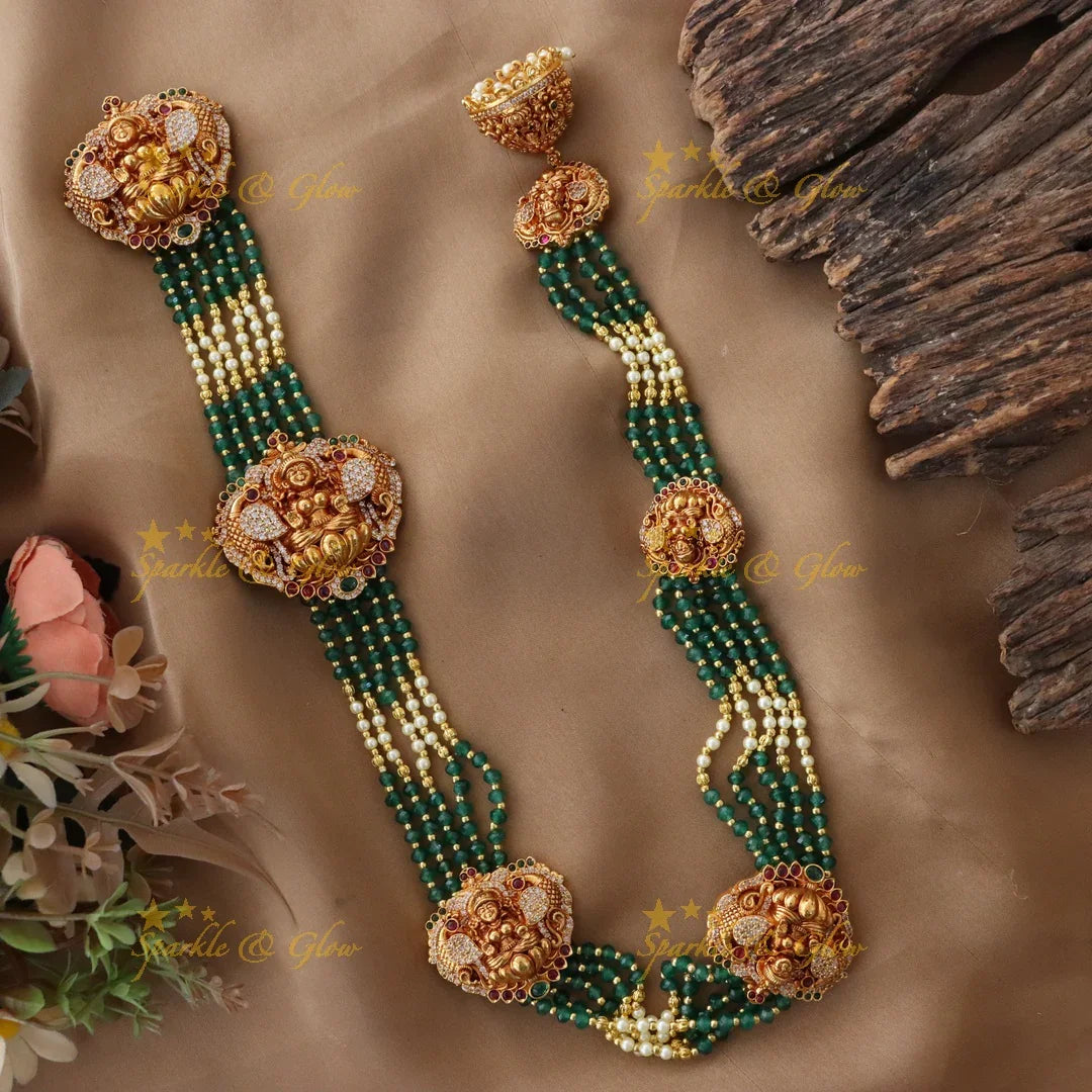 Exquisite Lakshmi Peacock Hair Jewelry for Celebrations
