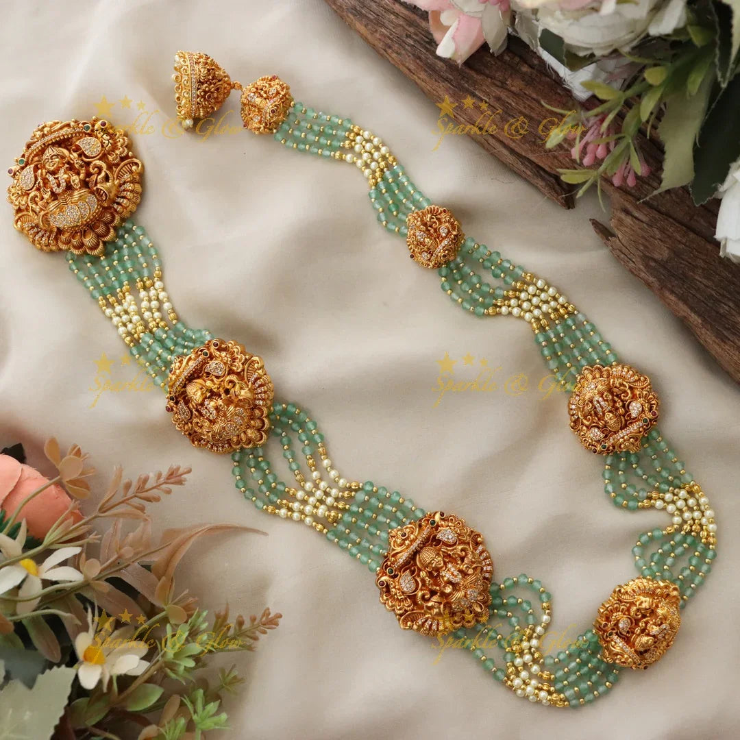 Majestic Peacock Lakshmi Jewellery for Memorable Events