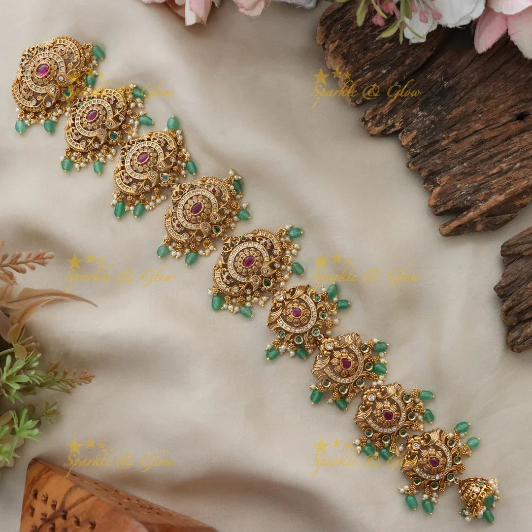 Elegant Mint Green Floral Hair Accessory | Jadabilla