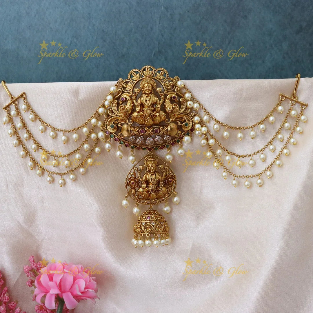 Lakshmi Jhumka Hair Accessory for Weddings