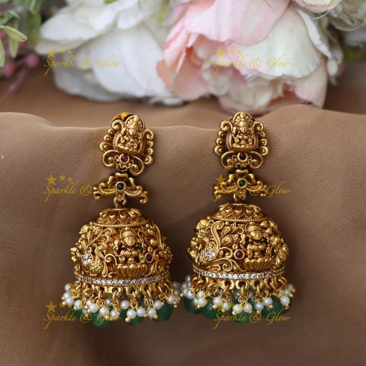 Exquisite Gold Lakshmi Necklace - Temple Collection