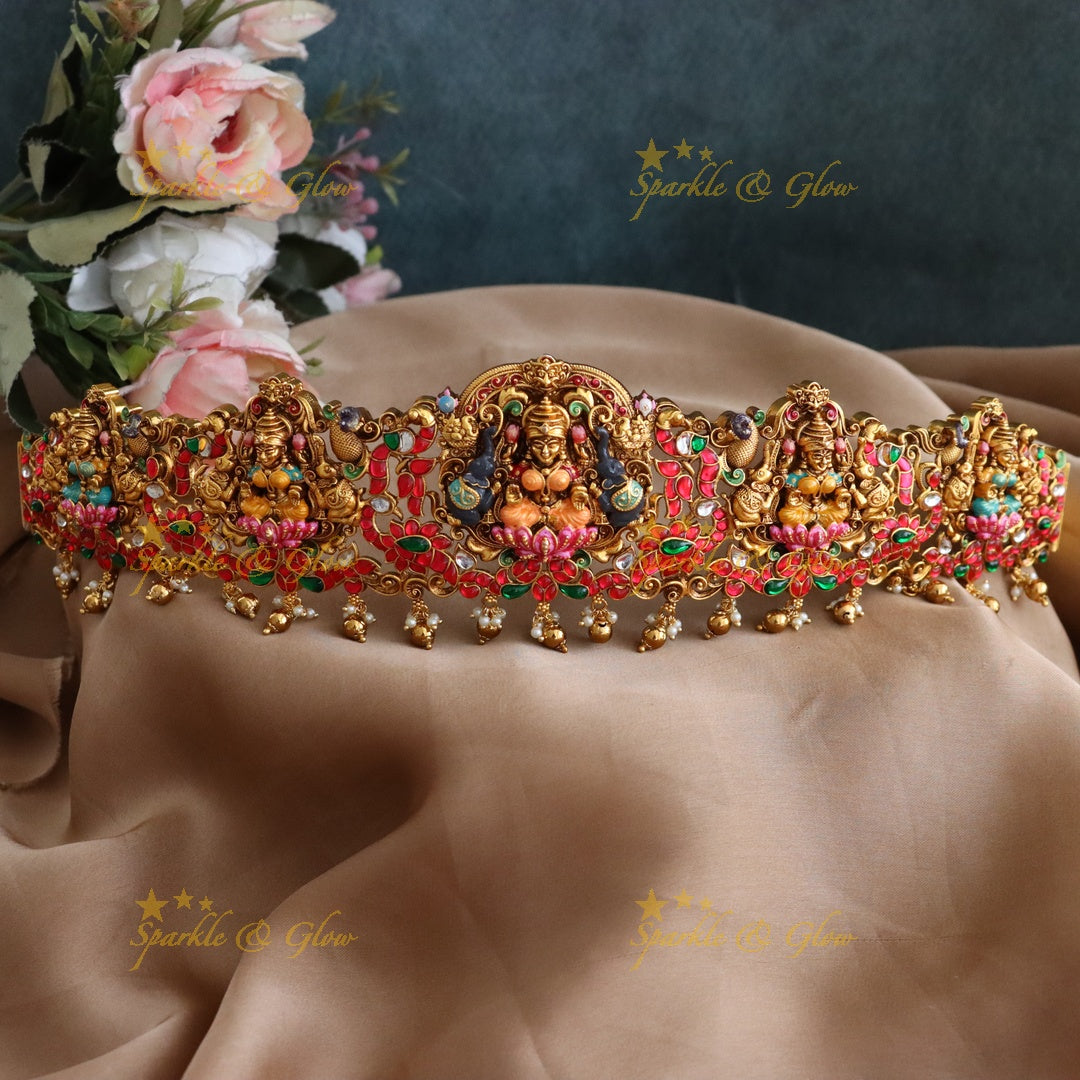 Elegant Temple Hip Belt with Premium Gold Plating
