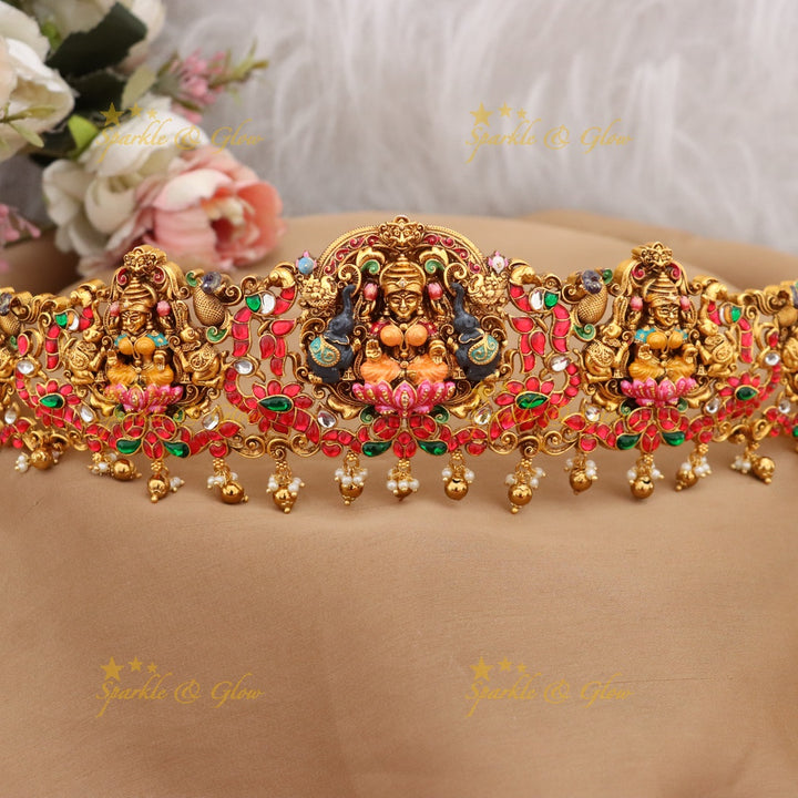 Elegant Temple Hip Belt with Premium Gold Plating