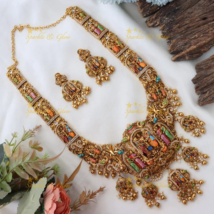 Regal Temple Jewelry Set - Embrace Divine Tradition
