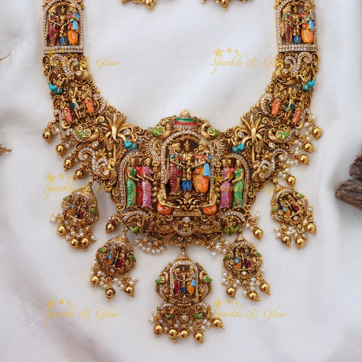 Regal Temple Jewelry Set - Embrace Divine Tradition