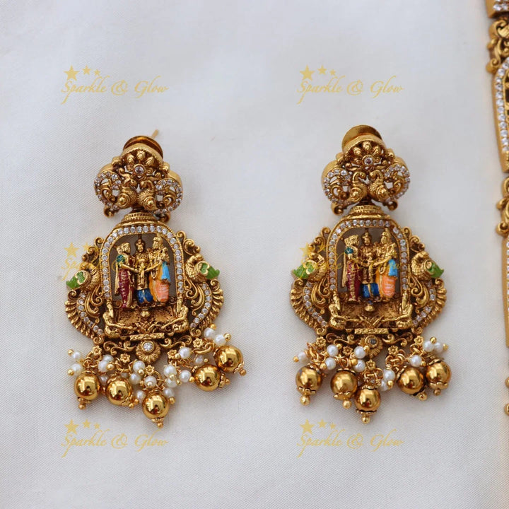 Regal Temple Jewelry Set - Embrace Divine Tradition