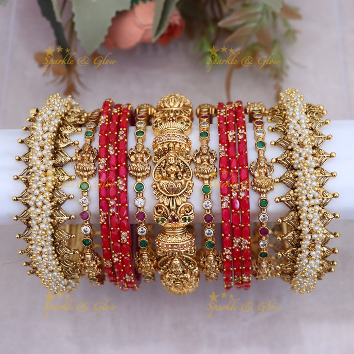 Exquisite Bridal Lakshmi Bangles for Timeless Elegance