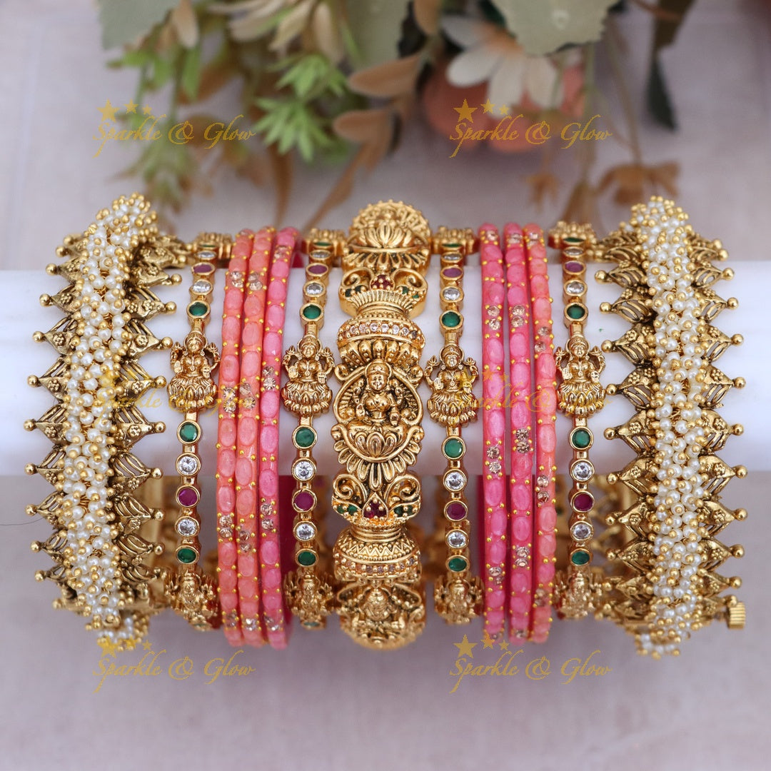 Exquisite Bridal Lakshmi Bangles for Timeless Elegance