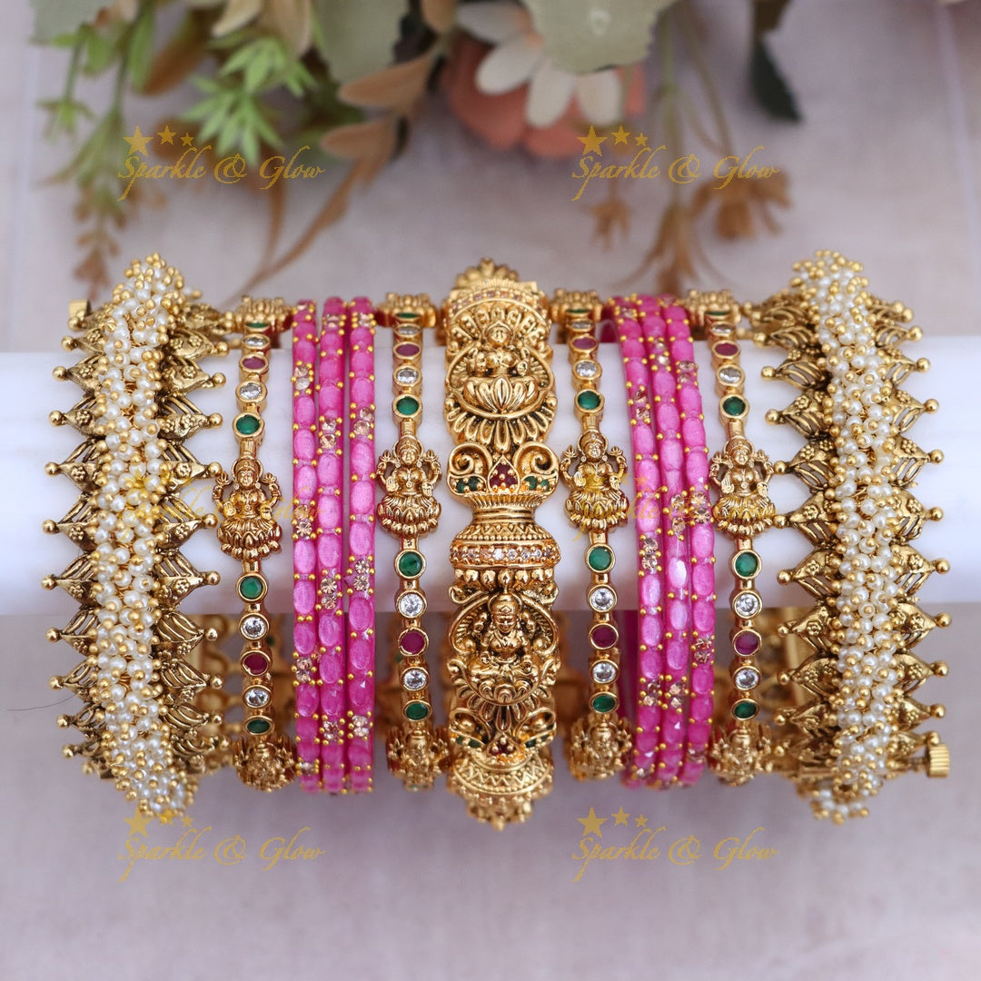 Exquisite Bridal Lakshmi Bangles for Timeless Elegance