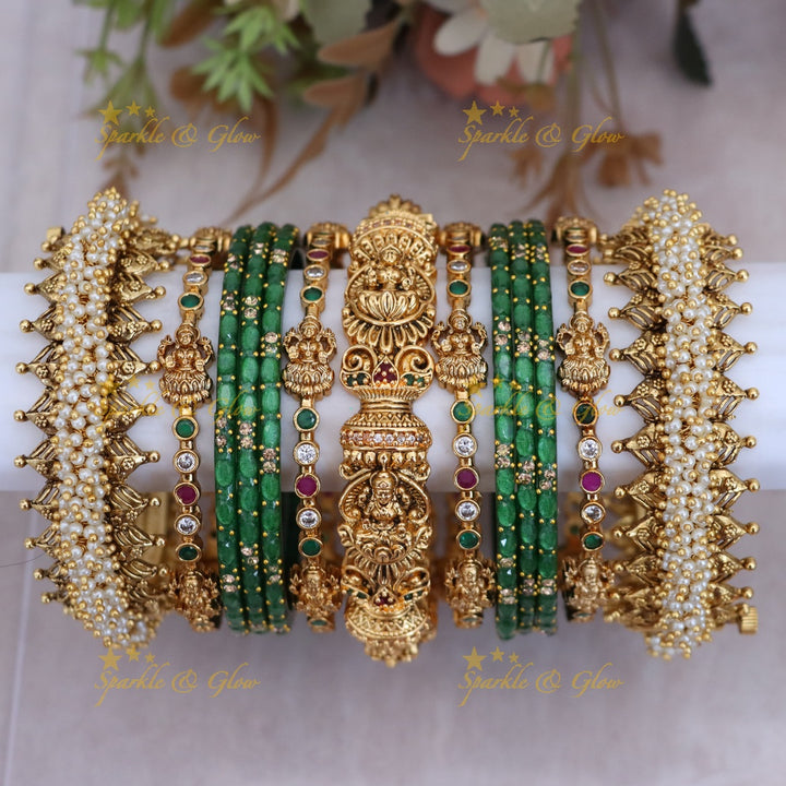 Exquisite Bridal Lakshmi Bangles for Timeless Elegance