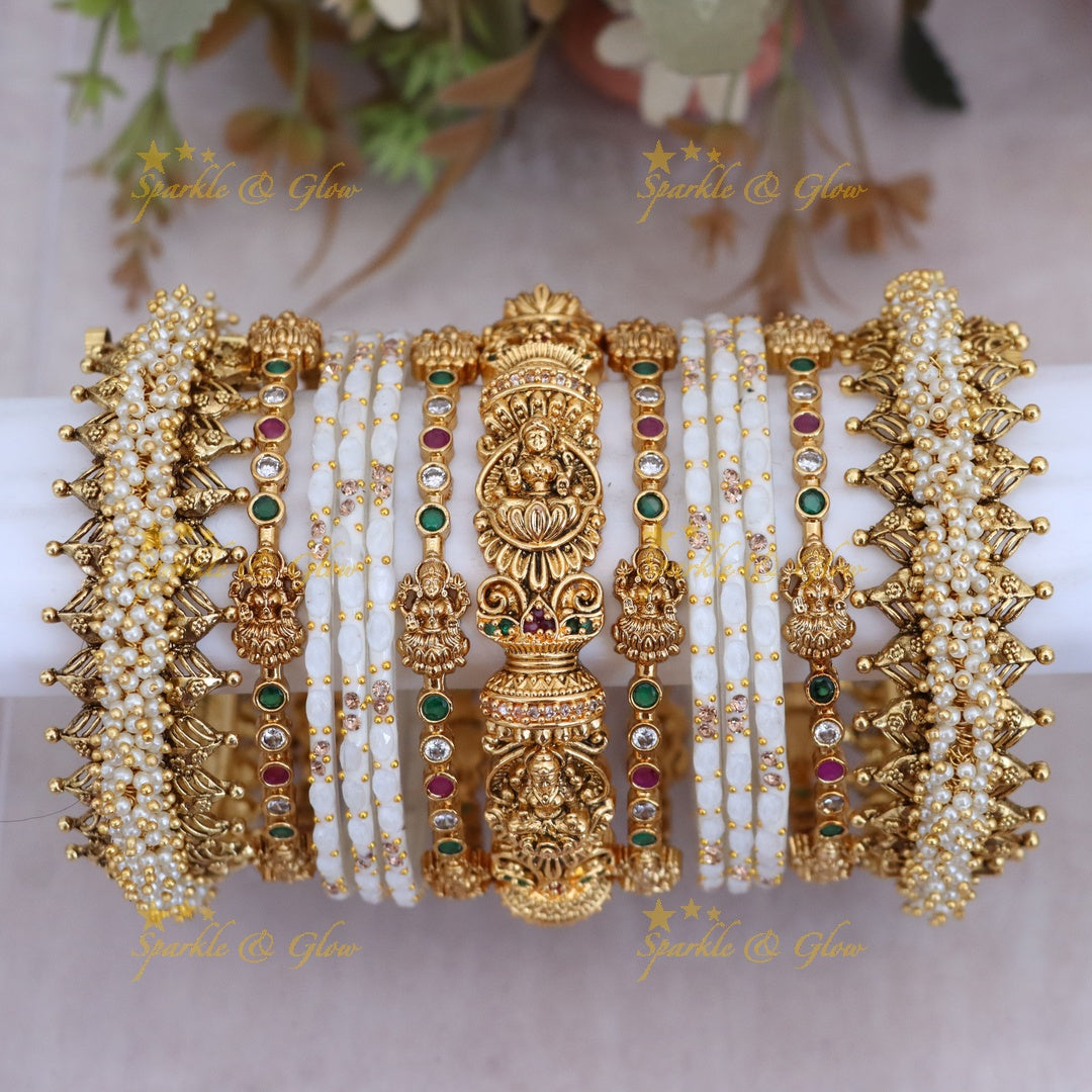 Exquisite Bridal Lakshmi Bangles for Timeless Elegance