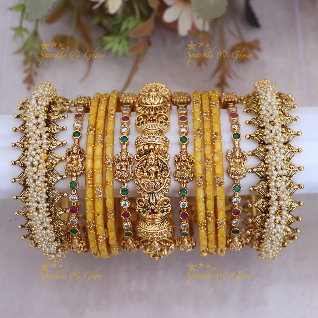 Exquisite Bridal Lakshmi Bangles for Timeless Elegance