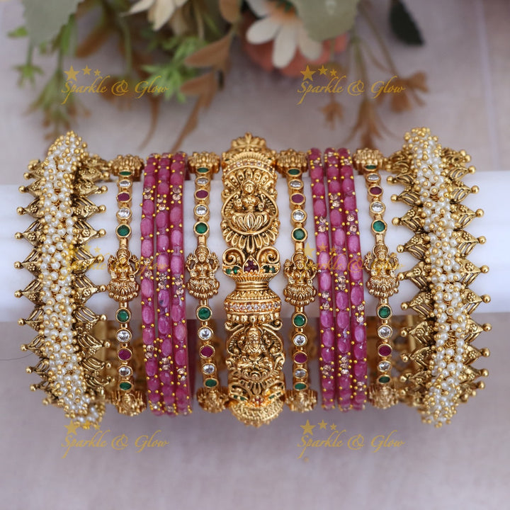 Exquisite Bridal Lakshmi Bangles for Timeless Elegance