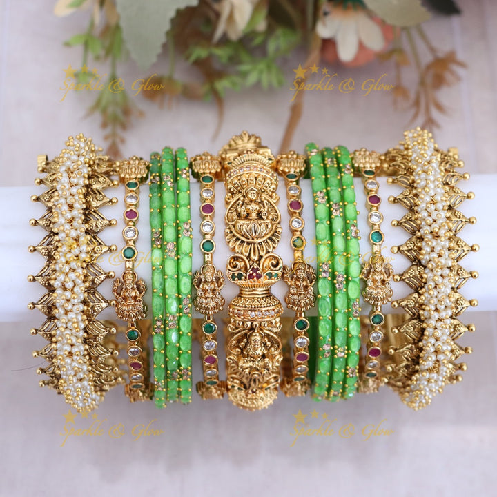 Exquisite Bridal Lakshmi Bangles for Timeless Elegance