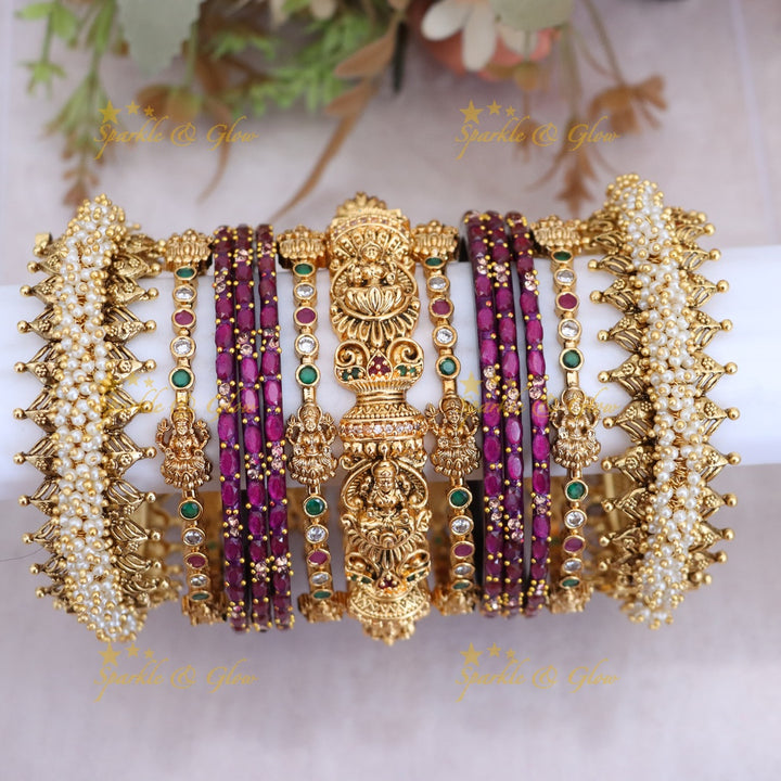 Exquisite Bridal Lakshmi Bangles for Timeless Elegance