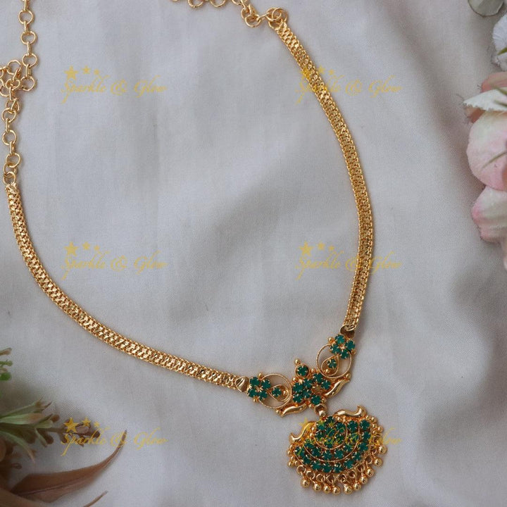 Exquisite Floral Gold Beads Choker Necklace for Weddings