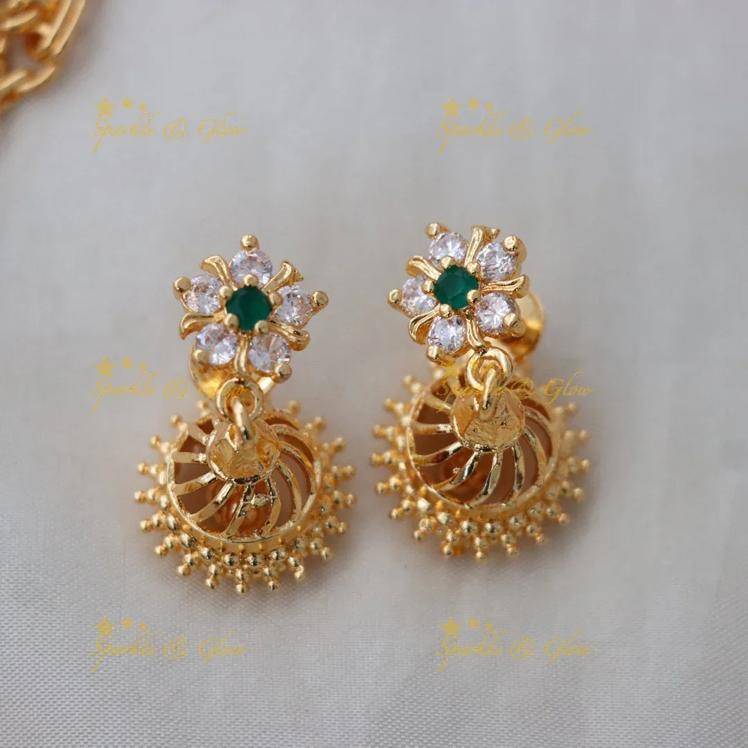 Exquisite Peacock Bridal Necklace Set - Shop Now | Sparkle & Glow