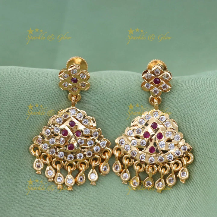 Exquisite Fish Carved Gold Haram Necklace Set Online