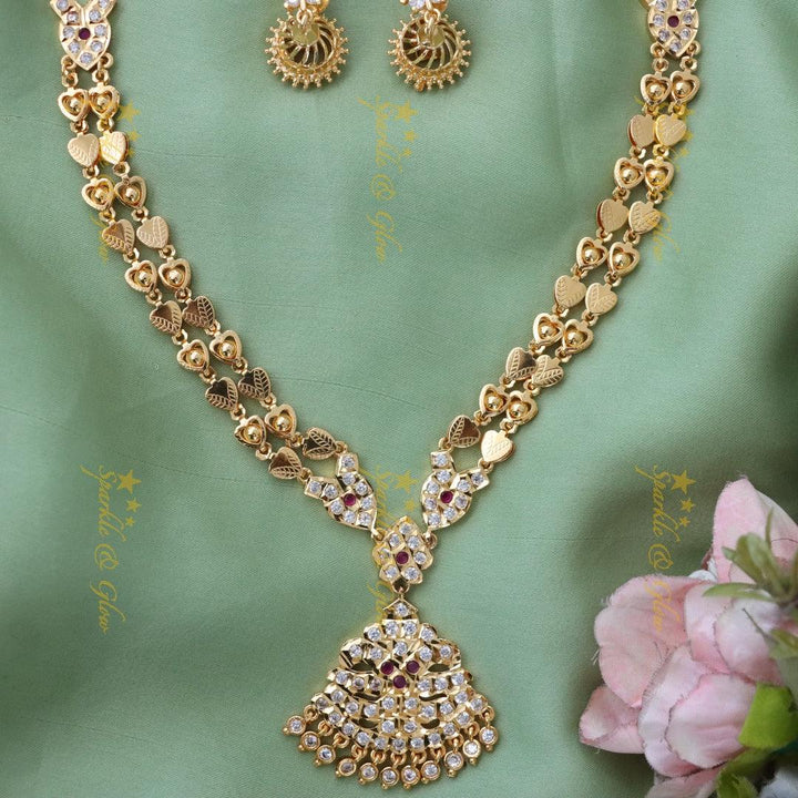 Exquisite Micro Gold Long Necklace for Celebrations
