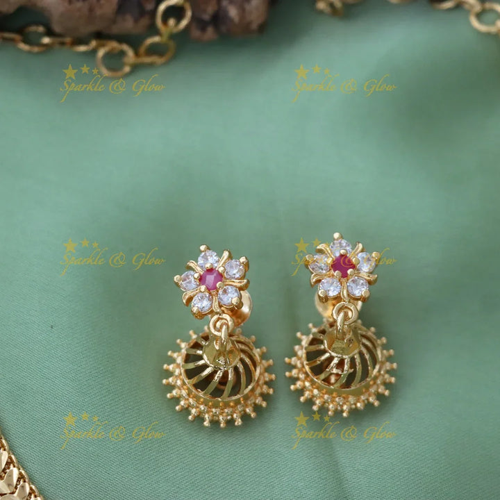 Exquisite Peacock Bridal Necklace Set - Sparkle & Glow