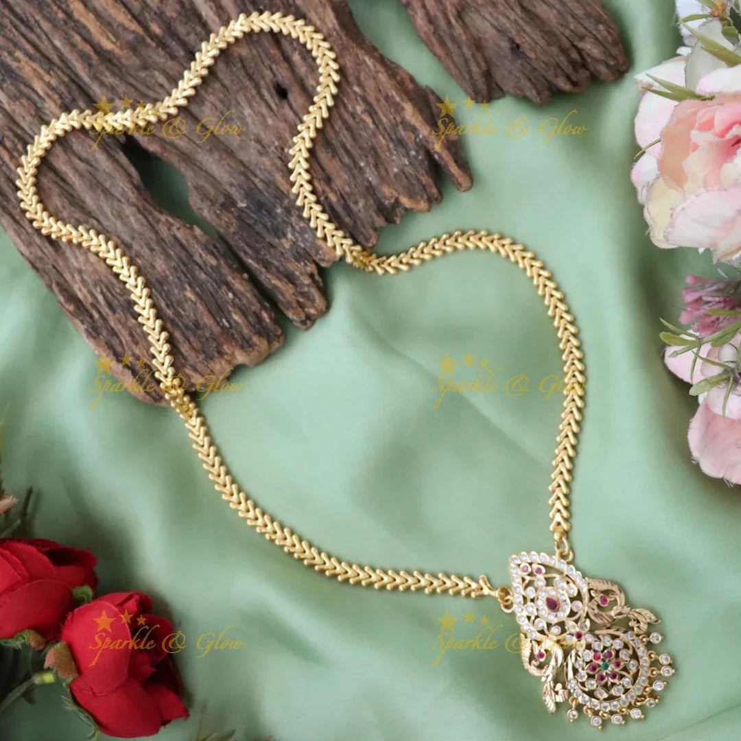 Exquisite Gold-Plated Long Necklace - Premium Wedding Jewelry
