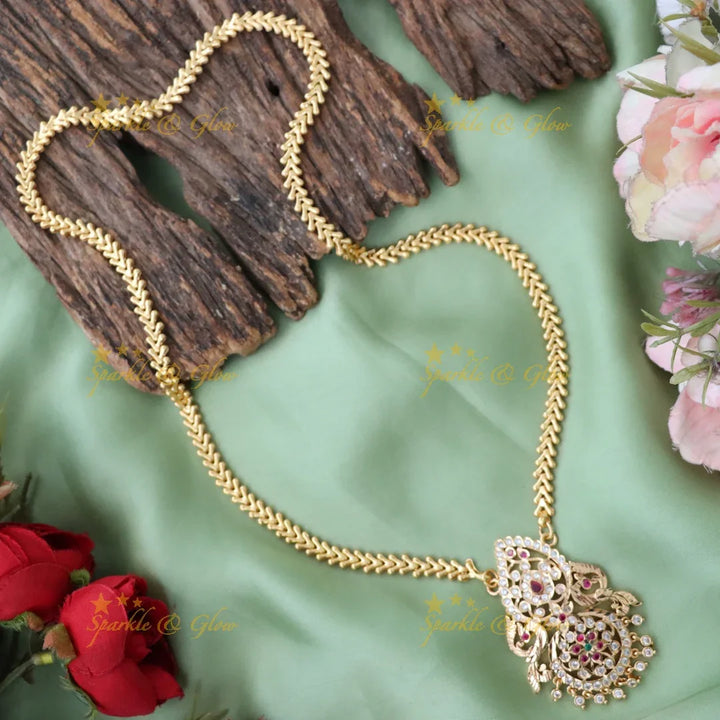 Exquisite Gold-Plated Long Necklace - Premium Wedding Jewelry