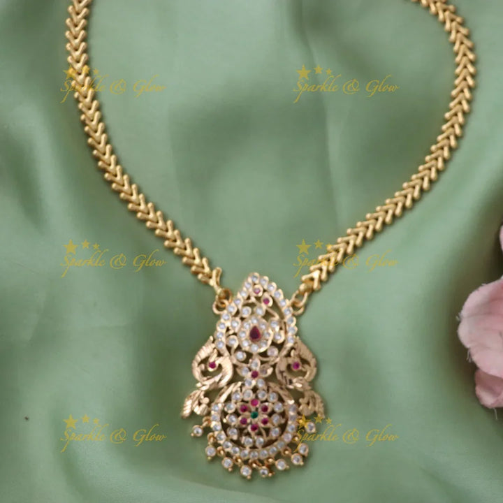 Exquisite Gold-Plated Long Necklace - Premium Wedding Jewelry