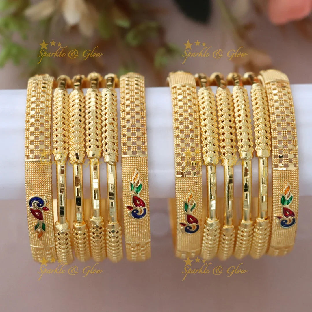 Exquisite Gold Peacock Bangles for Memorable Events