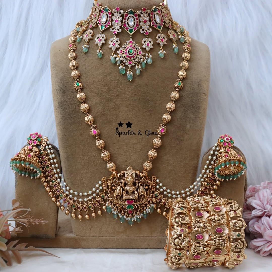 Exquisite Semi Bridal Jewellery Set for Elegant Weddings