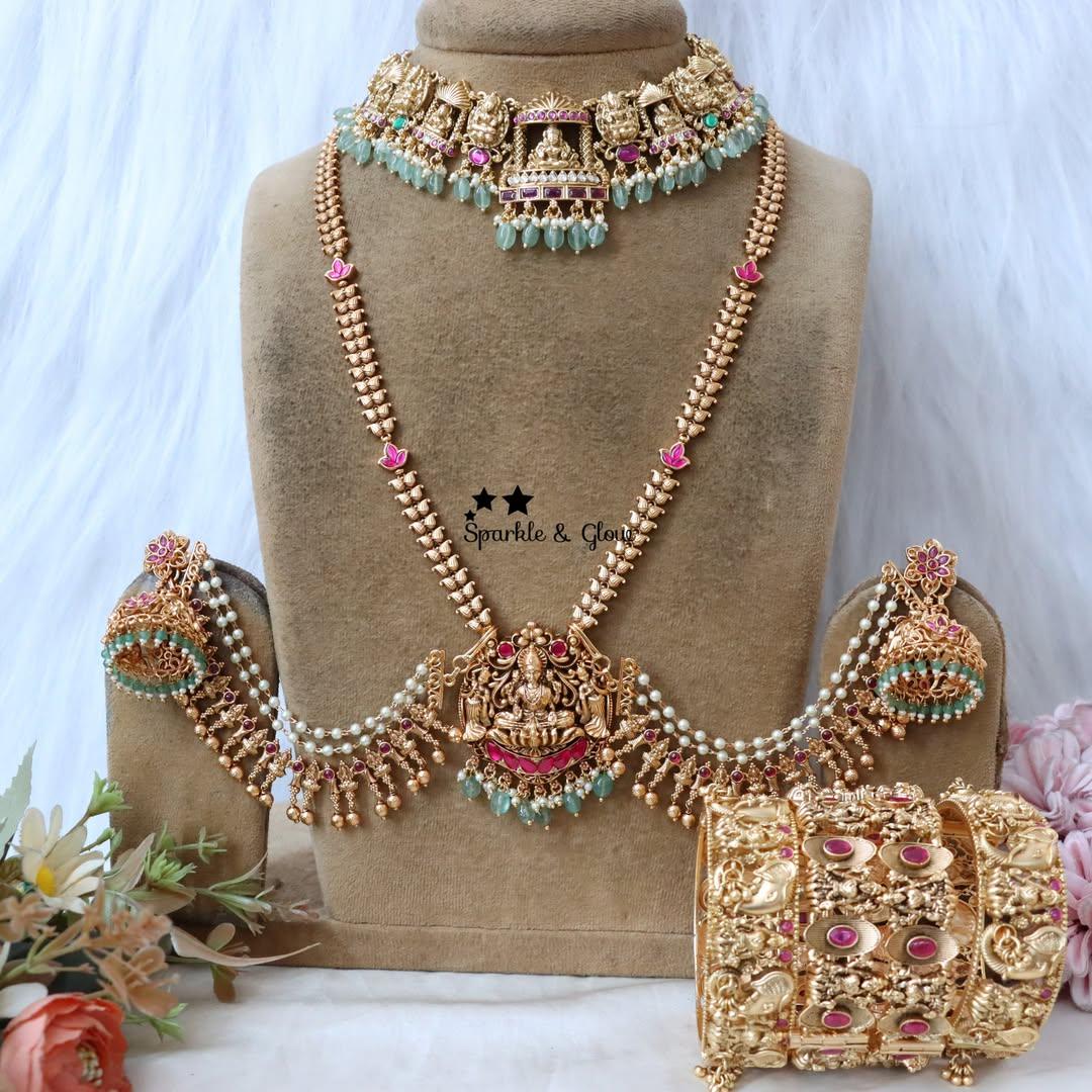 Exquisite Indian Semi-Bridal Jewellery Set - Timeless Elegance