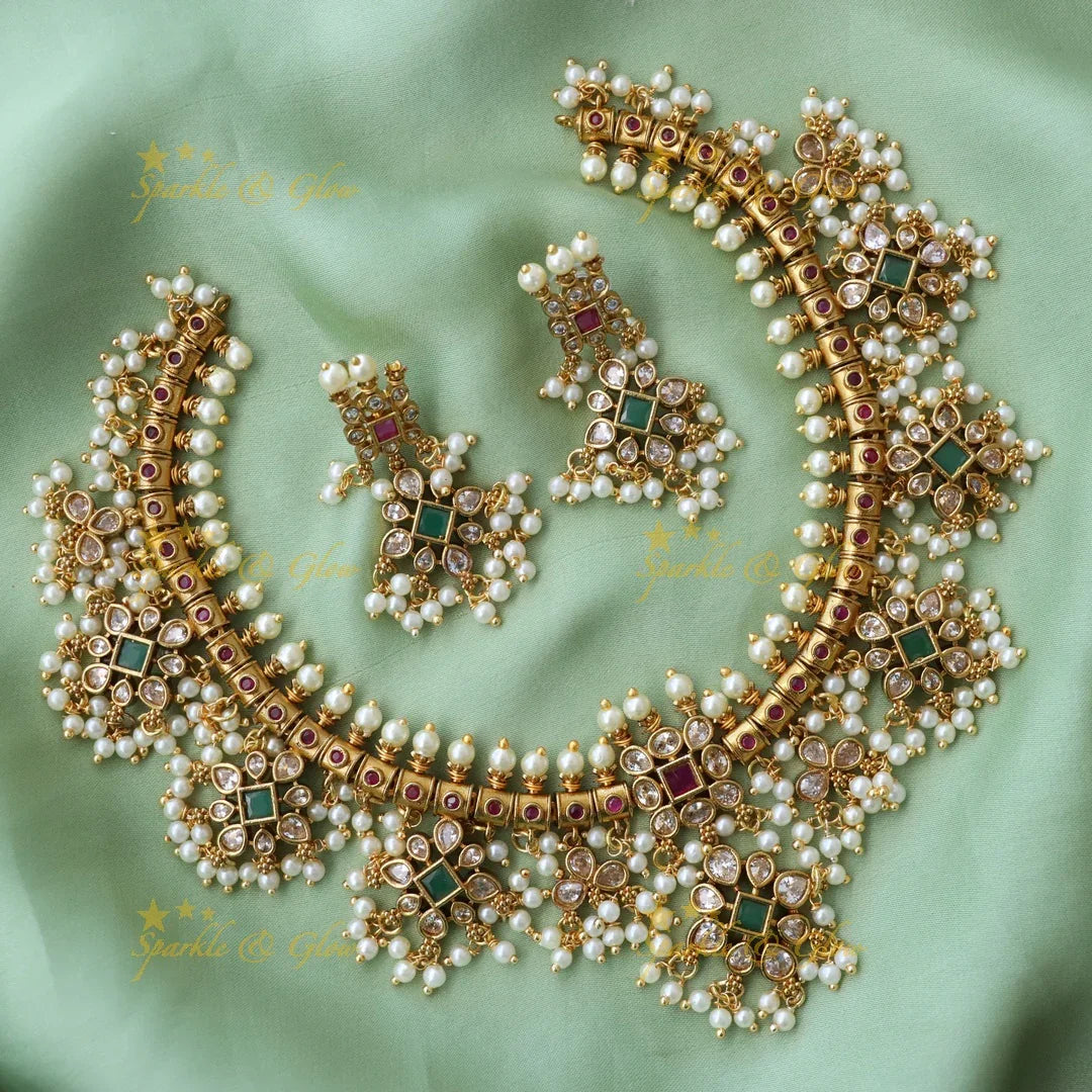 Elegant Gutta Pusalu Necklace for Weddings & Festive Wear