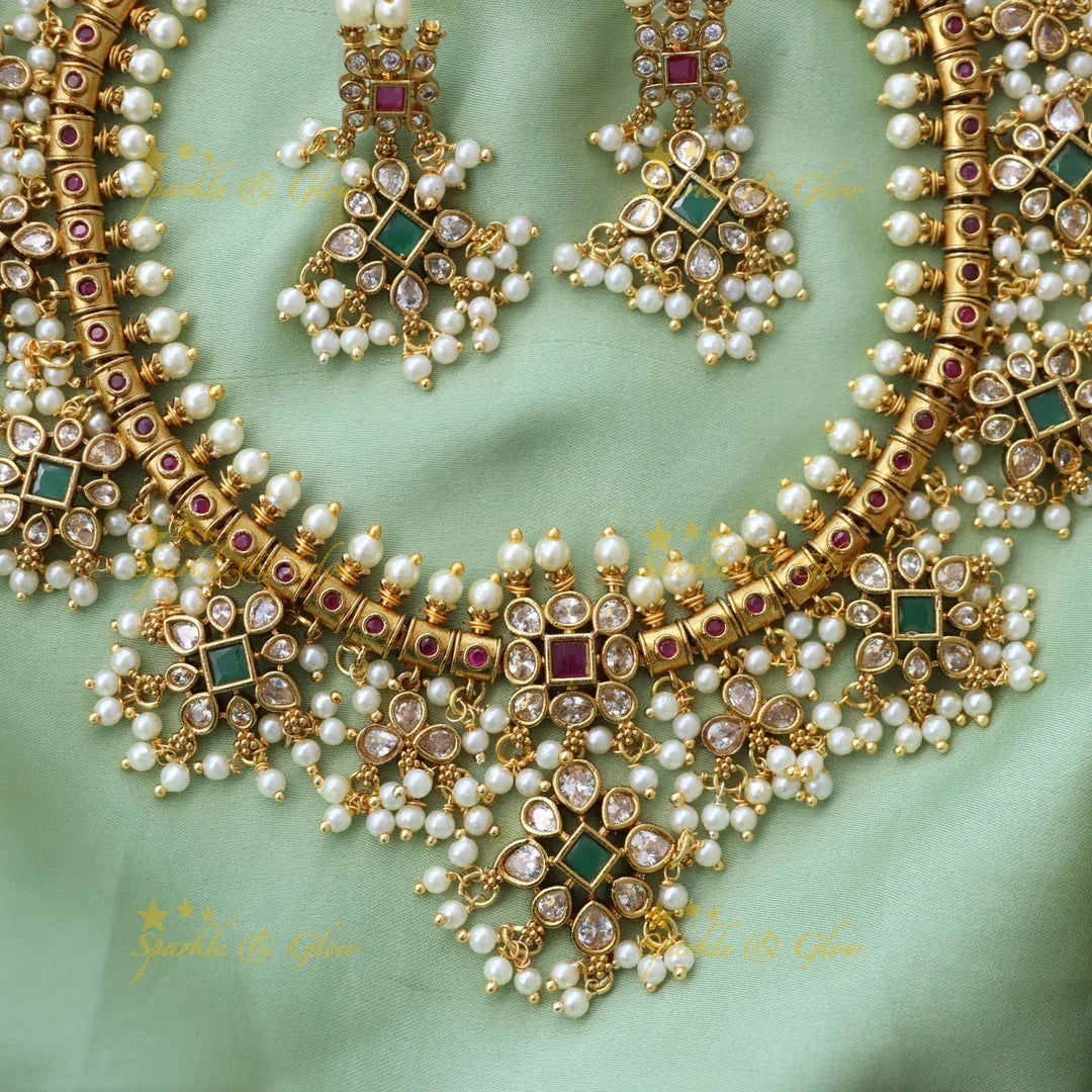 Elegant Gutta Pusalu Necklace for Weddings & Festive Wear