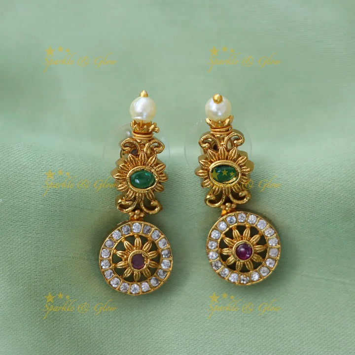 Elegant Peacock Gold Necklace for Weddings & Festivals